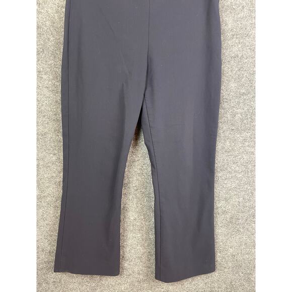 MM. LaFleur Pants Women's Sz 14 Navy Flat Front Side Zip - Picture 3 of 9